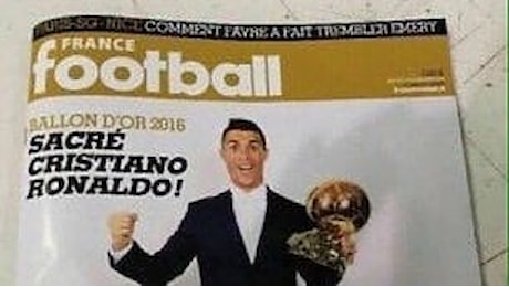 Pallone d'Oro, svelata la copertina sul web: ha vinto Ronaldo