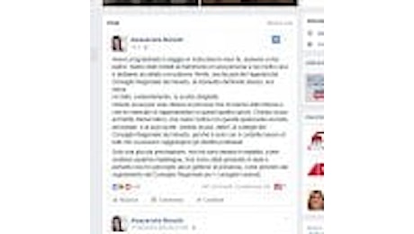 Alessandra Moretti si scusa su FB: In India e non in Consiglio regionale. Ho fatto la scelta sbagliata