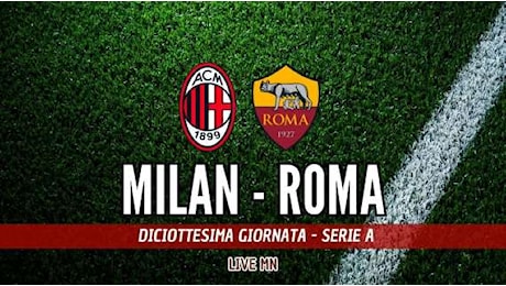 LIVE MN - Milan-Roma (1-1): intervallo. Un evidente rigore negato ai rossoneri e il rosso a Fonseca