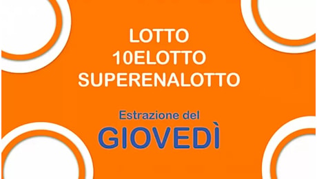 Estrazioni Lotto, Superenalotto e 10eLotto di oggi giovedì 19 settembre 2024: numeri vincenti e il jackpot