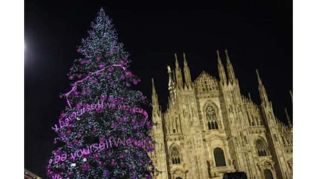 Albero di Natale 2024 in piazza Duomo: cerimonia di accensione