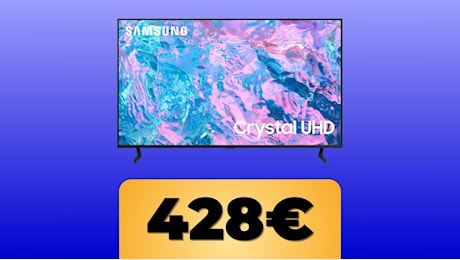 Il TV Samsung Crystal UHD 4K 65 pollici è in offerta su Amazon Italia