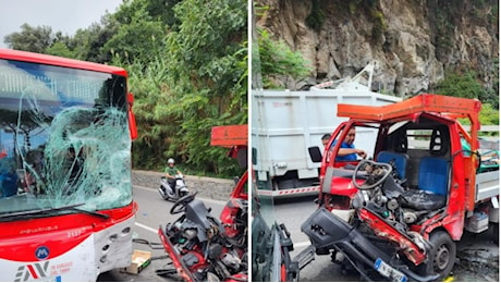 Grave incidente a Ischia, scontro tra furgone e autobus Eav: morto 27enne, 6 i feriti