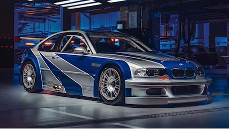 BMW, è realtà la mitica M3 GTR del videogioco ‘Need for Speed’