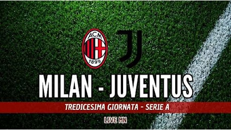 LIVE MN - Milan-Juventus (0-0): la partita non si sblocca