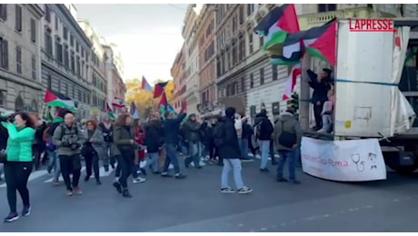 Roma, la manifestazione nazionale pro-Palestina