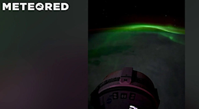 Splendide aurore boreali sono state filmate dallo spazio dalla capsula Starliner