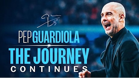 Ora è ufficiale: Guardiola al Manchester City per altri due anni