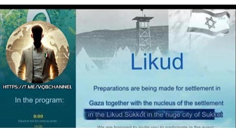 Israele, Prepararsi alla colonizzazione di Gaza, la partecipazione del Likud di Netanyahu alla controversa conferenza di Sderot