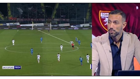 Adams e il gol da centrocampo in Empoli Torino. VIDEO