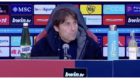 Conte in conferenza: Abbiamo voluto soffrire, ci siamo messi la partita in salita! Non sono contento del secondo tempo, i primi 45' i migliori da quando sono a Napoli