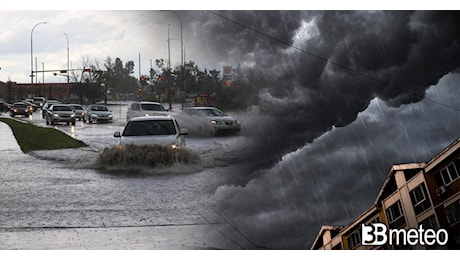 Meteo - Imminente fase di maltempo, da stanotte forti temporali e nubifragi su diverse regioni. Ecco quelle più a rischio.