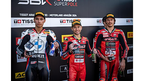 SBK 2024. Alvaro Bautista vince la Superpole Race ad Aragon [GALLERY]