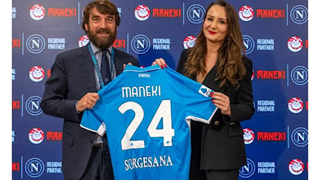 Il Napoli annuncia la nuova partnership con Maneki