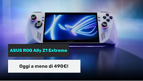 ASUS ROG Ally con Z1 Extreme torna in sconto su Amazon: meno di 490€!