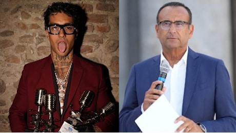 Codacons contro Carlo Conti, Sanremo e Tony Effe: chiesto il daspo a rapper e trapper