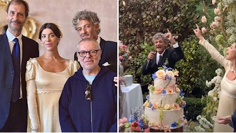 Fiorello canta Battisti al matrimonio della figlia Oliva e fa scatenare gli invitati