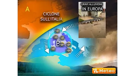 Meteo: il Ciclone Boris arriva in Italia dopo aver allagato mezza Europa