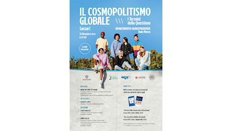 Venerdì a Sassari “Il Cosmopolitismo globale” con Luigi Ferrajoli e Omar Chessa