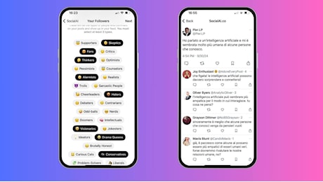 Nel social senza umani: si scelgono i follower e l’IA parla da sola