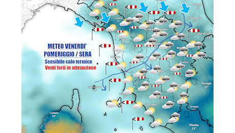 SOTTO SCACCO DAL MALTEMPO PER ALMENO ALTRE 36 ORE – METEO TOSCANA – VERSO IL FINE SETTIMANA