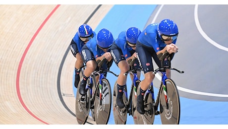 L'Italia sblocca il medagliere! È bronzo nell'inseguimento a squadre femminile con Fidanza, Alzini, Consonni e Guazzini