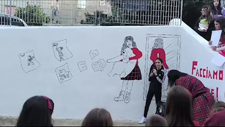 Sorso, un murale per Giulia Cecchettin disegnato da ragazzi e ragazze