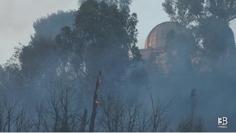 Cronaca Roma - Incendio Monte Mario, accampamento distrutto dalle fiamme - VIDEO