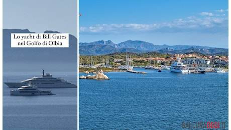 Golfo di Olbia, tra i superyacht c’è quello di Bill Gates