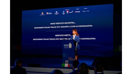 Made in Italy, Confindustria presenta esportare dolce vita a villaggio Italia durante tour Vespucci