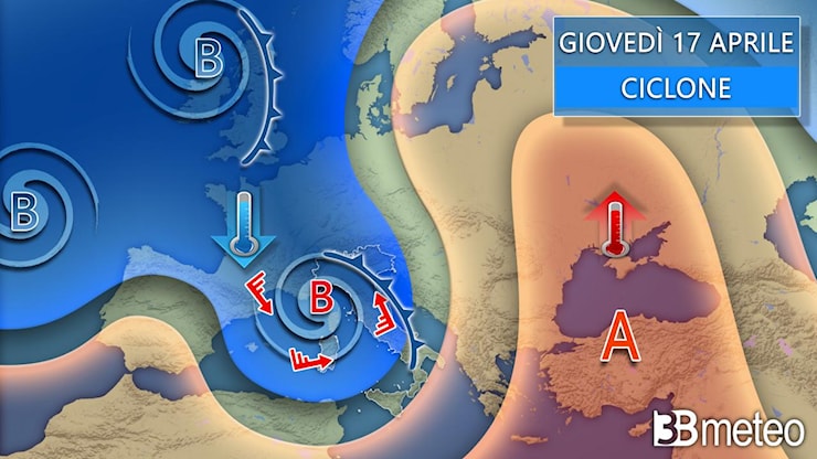 Meteo: giovedì ciclone sull'Italia con maltempo anche intenso su alcune regioni. Meglio venerdì - 3BMeteo Meteo: giovedì ciclone sull'Italia con maltempo anche intenso su alcune regioni. Meglio venerdì - 3BMeteo