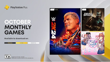 Giochi mensili PlayStation Plus di ottobre: WWE 2K24, Dead Space, Doki Doki Literature Club Plus! – Il Blog Italiano di PlayStation