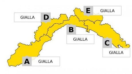 Arpal: allerta gialla temporali su tutta la Liguria dalle ore 15