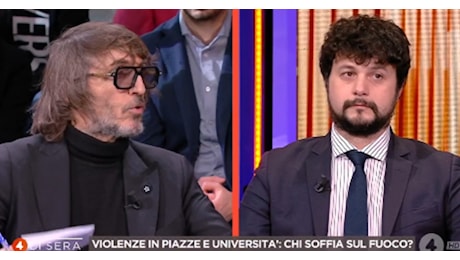 4 di sera, Giuseppe Cruciani smaschera Brando Benifei: A La Sapienza ci sono i fascisti rossi