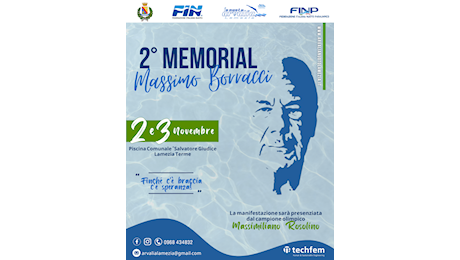 Lamezia, il 2 e il 3 novembre la piscina comunale ospiterà il “2° Memorial Massimo Borracci”