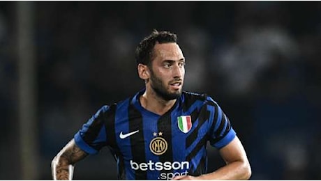 L'Inter perde pezzi in vista della Juve: contro la Roma vanno ko Calhanoglu e Acerbi