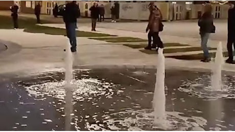 Roma, il video delle nuove fontane con zampilli in piazza San Giovanni