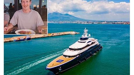 Napoli, la vacanza top secret di Zuckerberg con il superyacht a Castellammare di Stabia