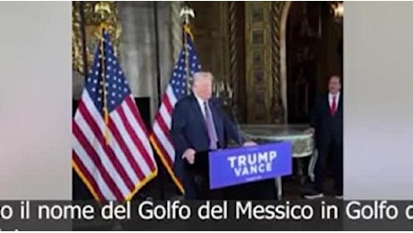 Trump: «Cambieremo il nome del Golfo del Messico in Golfo d'America»