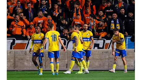 Apoel-Fiorentina 2-1, gol e highlights: non basta Ikoné