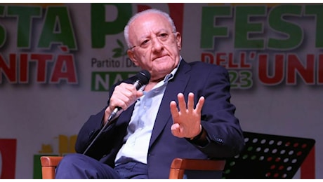 De Luca risponde a Elly Schlein: «Sono due anni che ricevo insulti dal Pd»