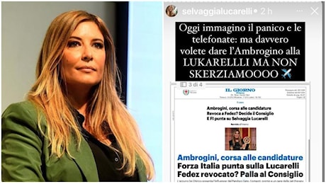 Selvaggia Lucarelli candidata all’Ambrogino d’oro? Lei ci scherza su: “Immagino il panico...”