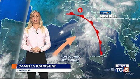 Ancora Maltempo: vortice ciclonico da venerdì 25 con pioggia forte e insistente