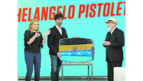 Giallo Rai: l'opera di Pistoletto a casa Bortone