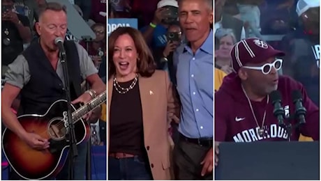 Elezioni Usa, Bruce Springsteen e Spike Lee a sostegno di Kamala Harris in Georgia