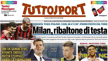 Tuttosport in prima pagina: Thiago: 'Ve le do io le sorprese'