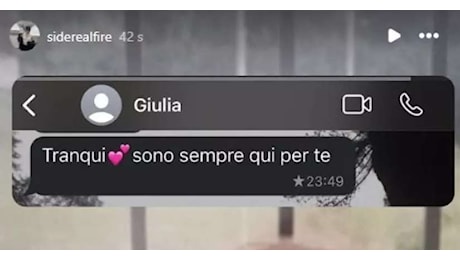 Elena Cecchettin posta su whatsapp di Giulia: «Sono sempre qui per te»