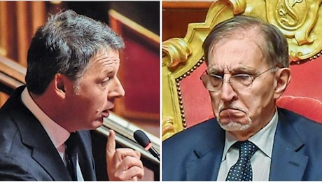 «Camerata», «No a lezioni». Poi la battuta sull'età. Lo show al Senato di Renzi che battibecca con La Russa