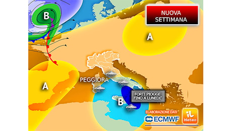 Meteo, torna l'alta pressione nei prossimi giorni, ma su quasi mezza Italia pioverà ancora