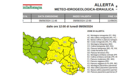 In Romagna è ancora allerta temporali